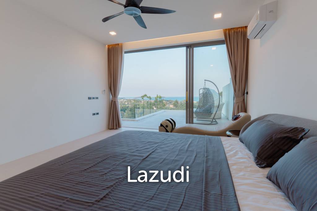 Modern 3-Bedroom Sea View Villa in Chaweng Hills