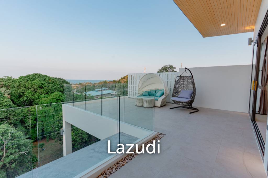 Modern 3-Bedroom Sea View Villa in Chaweng Hills
