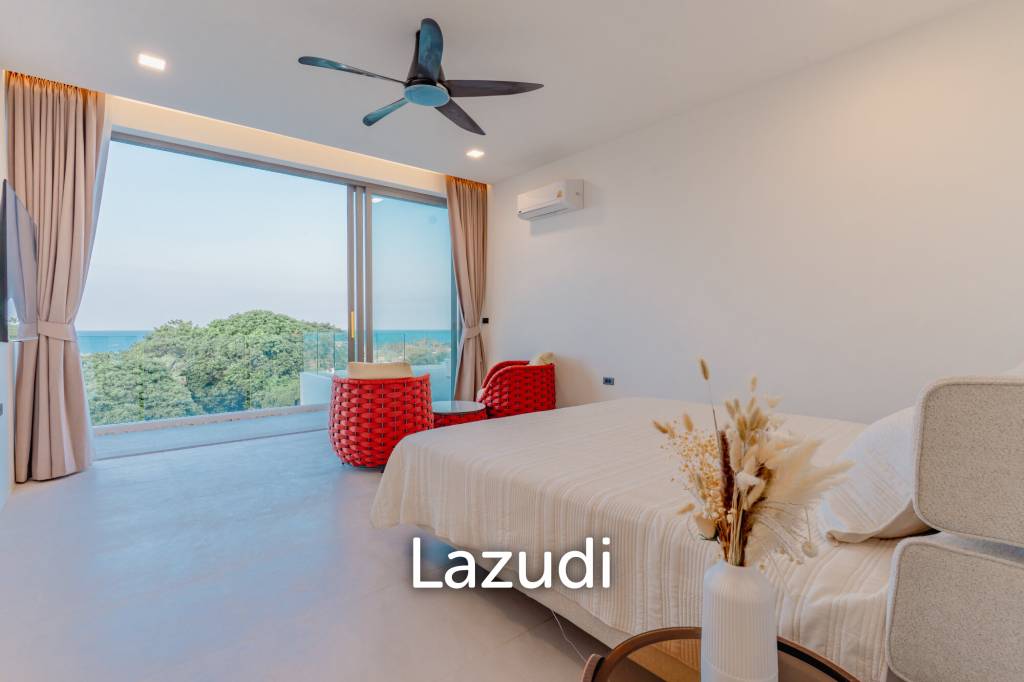 Modern 3-Bedroom Sea View Villa in Chaweng Hills