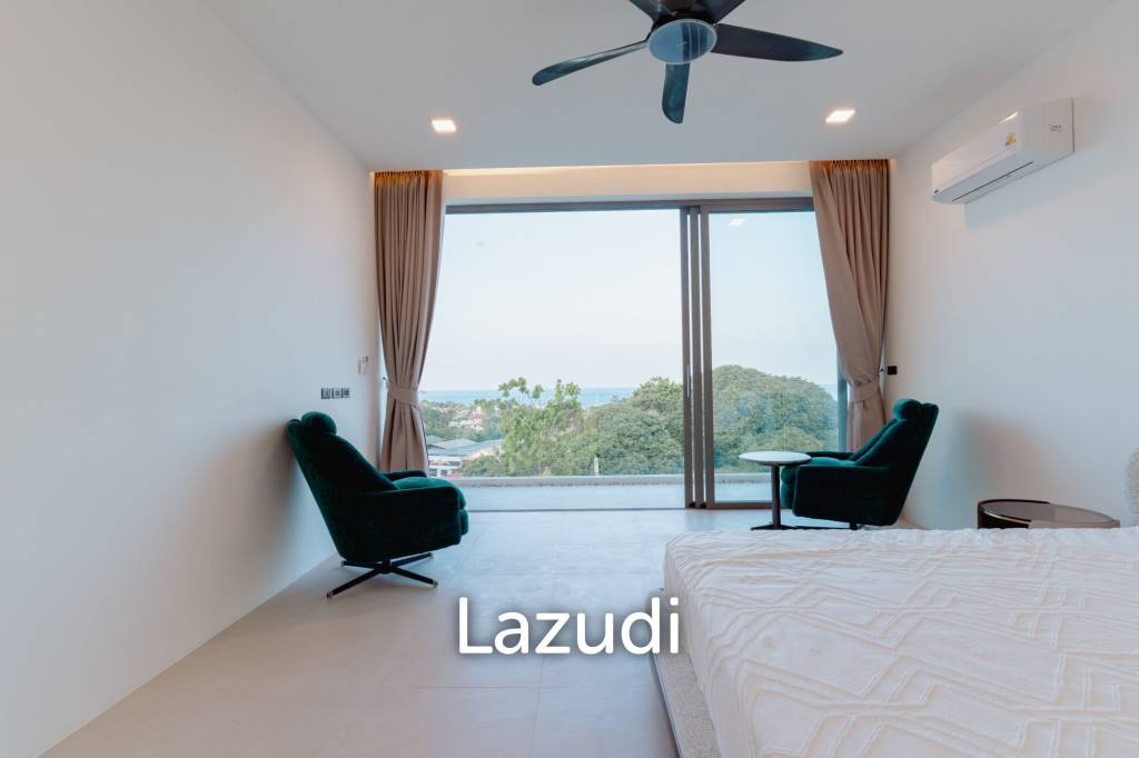 Modern 3-Bedroom Sea View Villa in Chaweng Hills