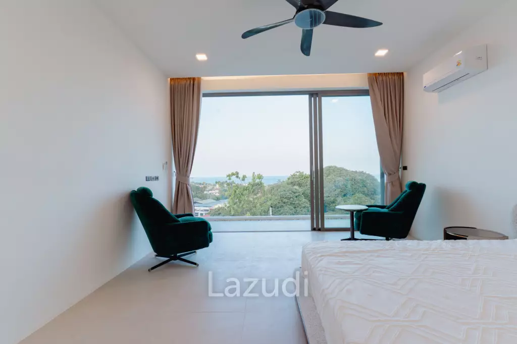 Modern 3-Bedroom Sea View Villa in Chaweng Hills