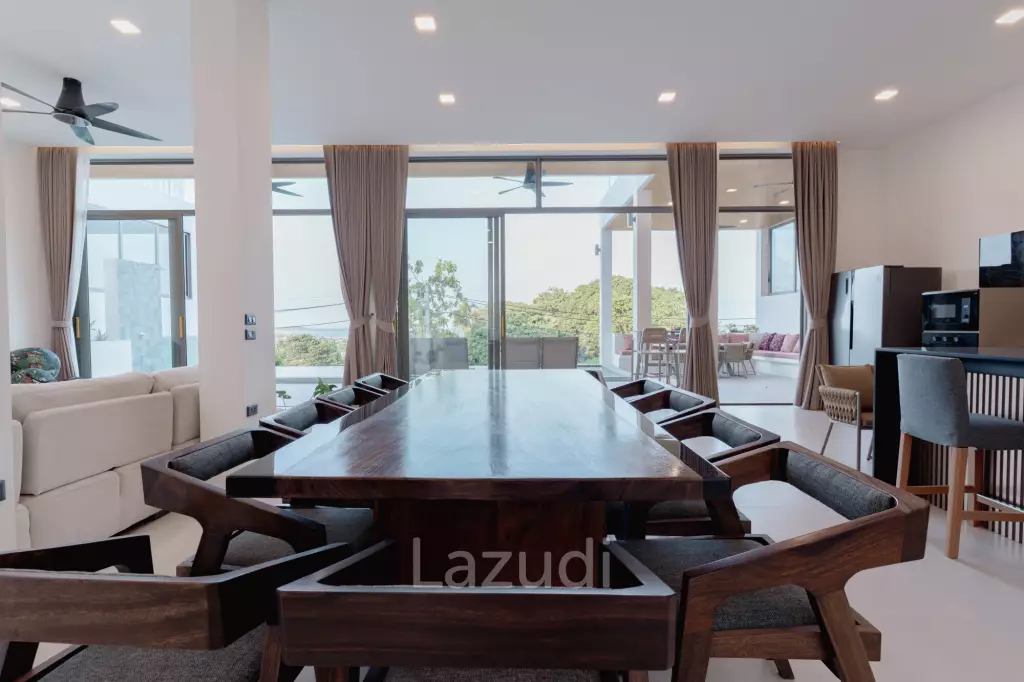 Modern 3-Bedroom Sea View Villa in Chaweng Hills