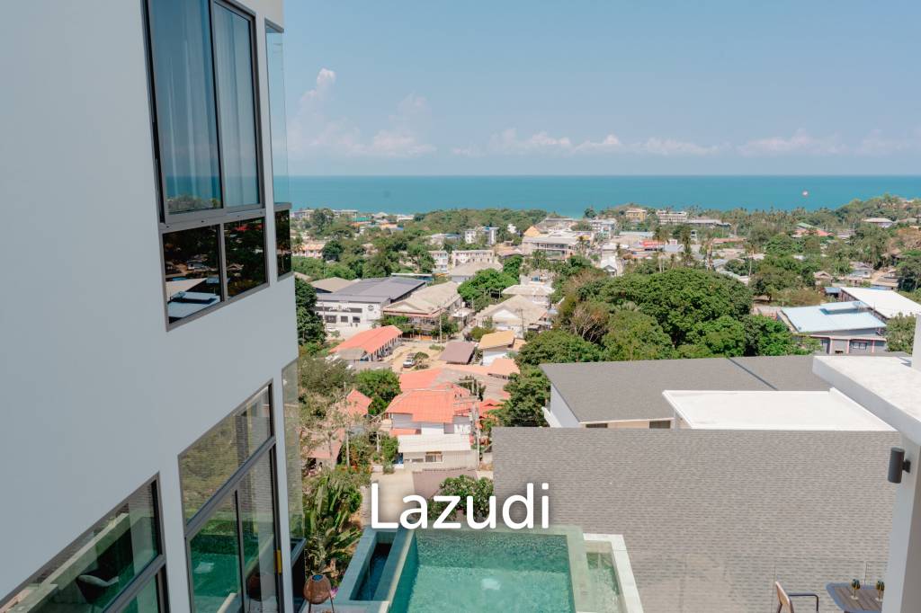 Modern 4-Bedroom Sea View Villa in Chaweng Hills