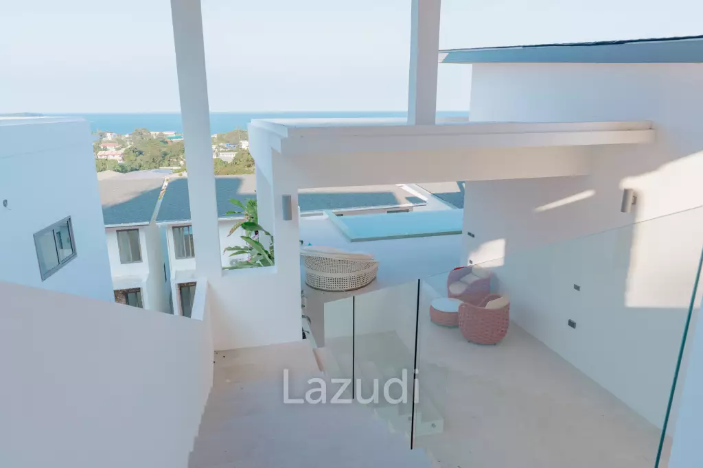Modern 4-Bedroom Sea View Villa in Chaweng Hills