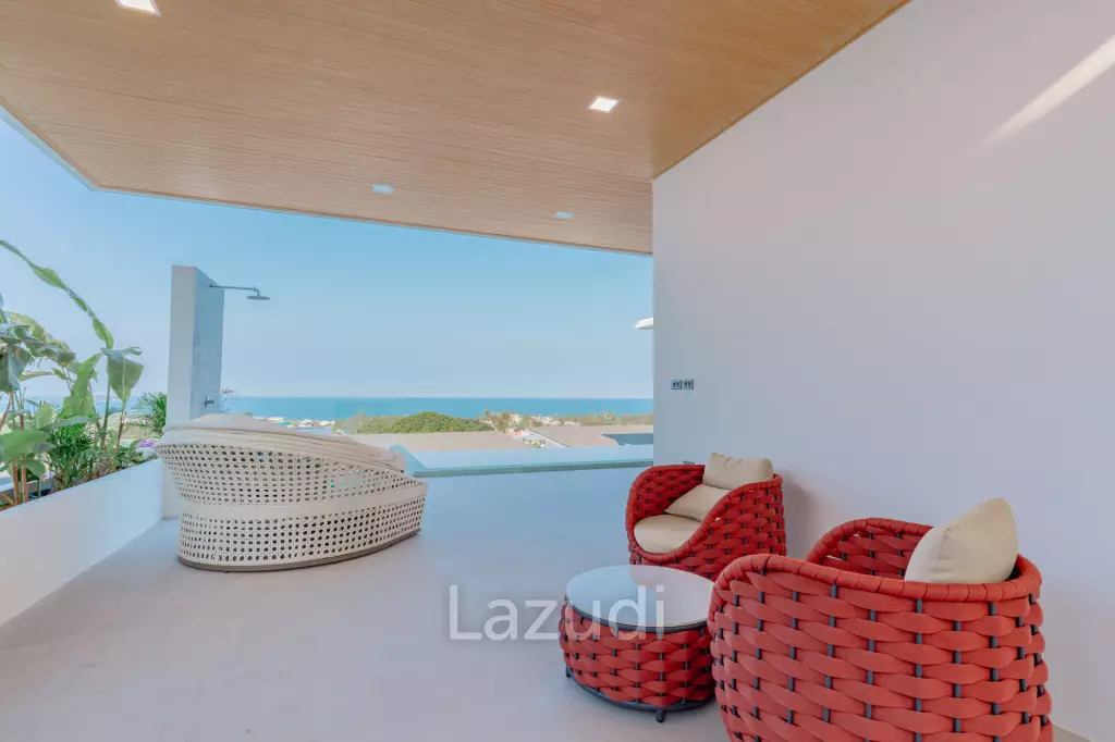 Modern 4-Bedroom Sea View Villa in Chaweng Hills