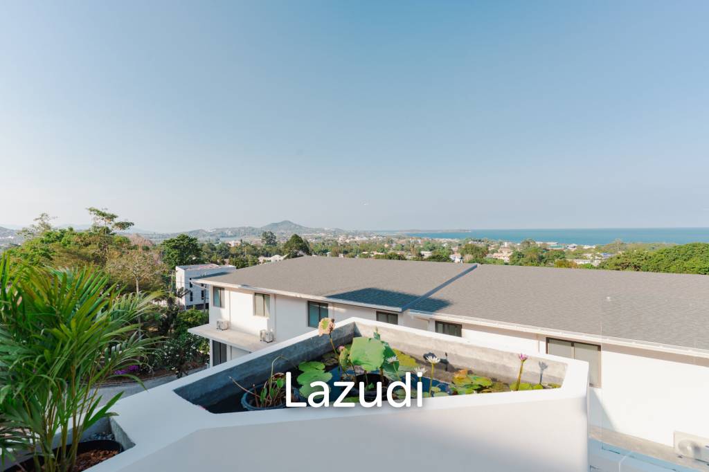 Modern 4-Bedroom Sea View Villa in Chaweng Hills