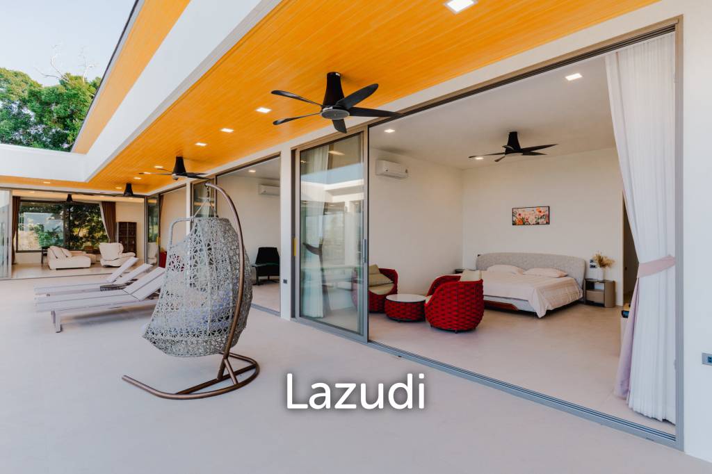 Modern 4-Bedroom Sea View Villa in Chaweng Hills