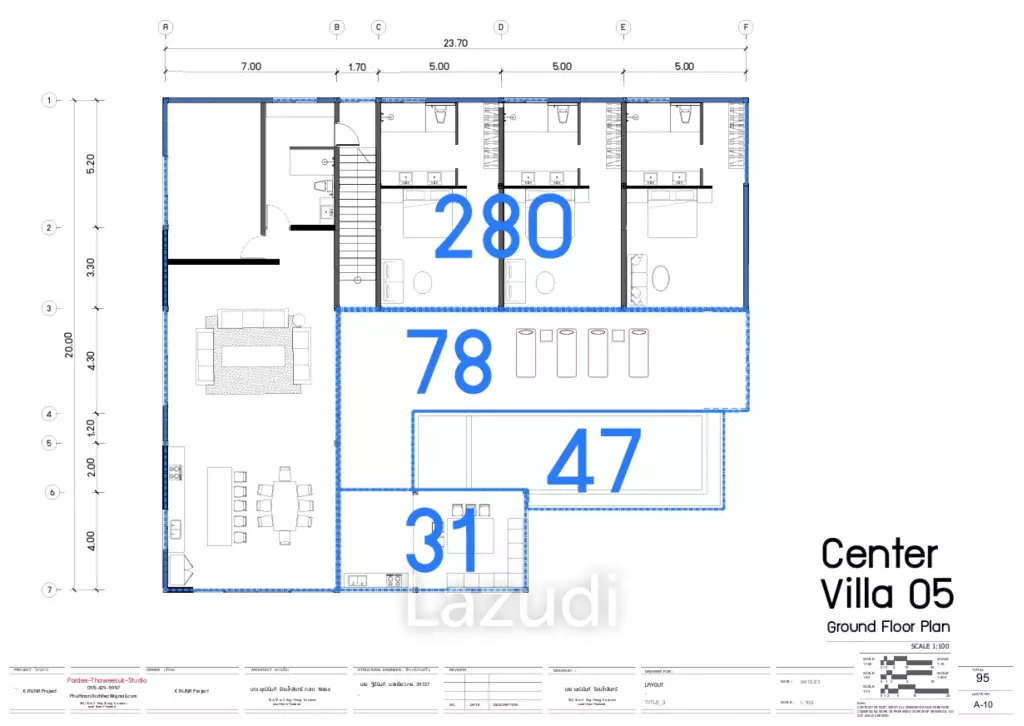 Modern 4-Bedroom Sea View Villa in Chaweng Hills