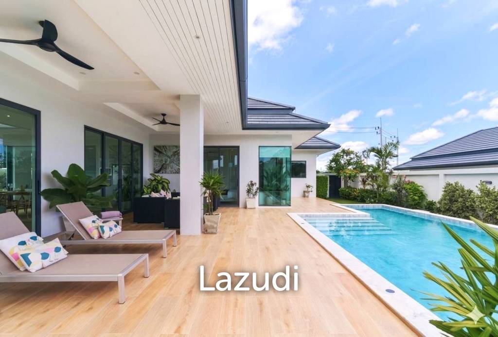 L'UX VILLA Private Pool Villas with 224 sqm modern pool villa in Wang Phong Pran Buri