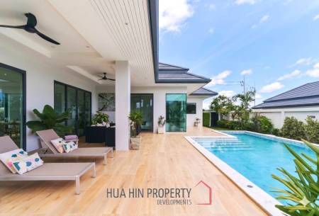 L'UX VILLA Private Pool Villas with 224 sqm modern pool villa in Wang Phong Pran Buri