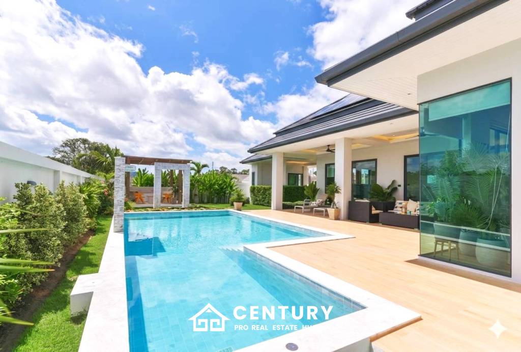 L'UX VILLA Private Pool Villas with 224 sqm modern pool villa in Wang Phong Pran Buri