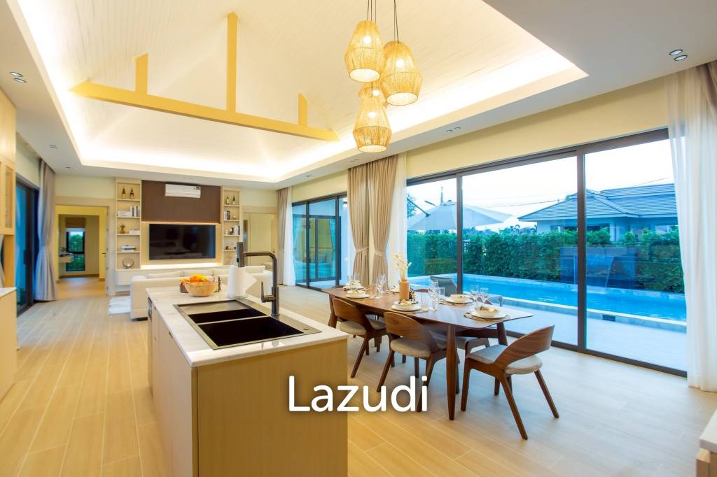 L'UX VILLA Private Pool Villas with 224 sqm modern pool villa in Wang Phong Pran Buri