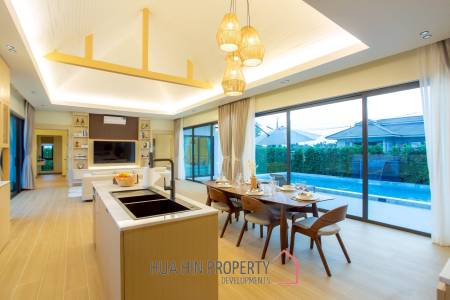 L'UX VILLA Private Pool Villas with 224 sqm modern pool villa in Wang Phong Pran Buri