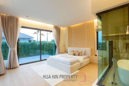L'UX VILLA Private Pool Villas with 224 sqm modern pool villa in Wang Phong Pran Buri