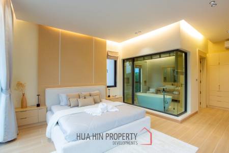 L'UX VILLA Private Pool Villas with 224 sqm modern pool villa in Wang Phong Pran Buri