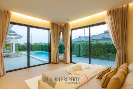 L'UX VILLA Private Pool Villas with 224 sqm modern pool villa in Wang Phong Pran Buri