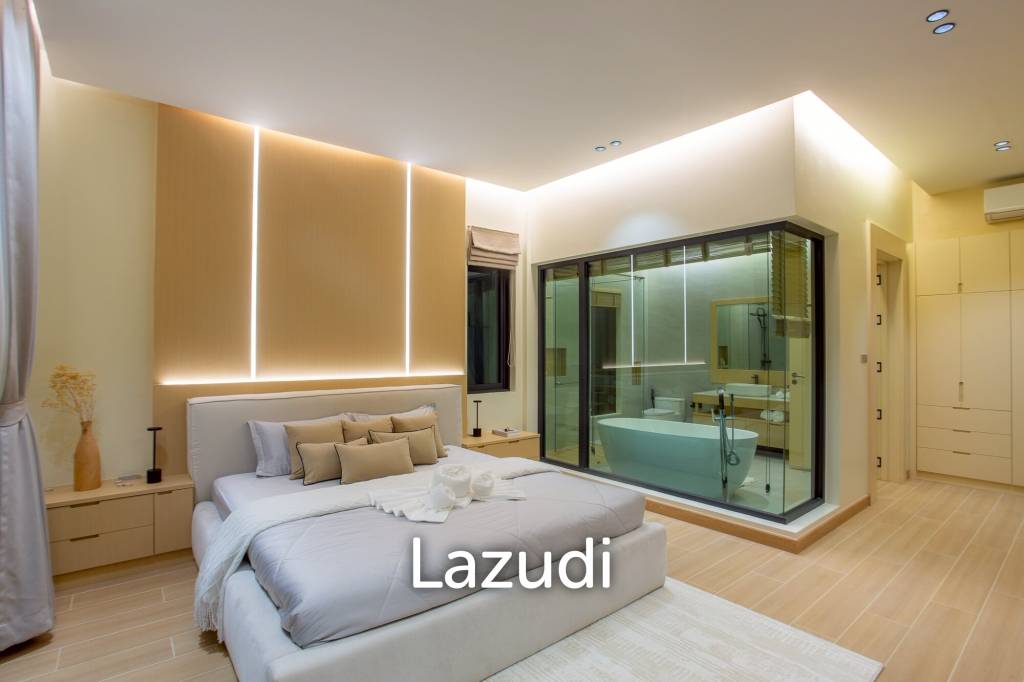 L'UX VILLA Private Pool Villas with 224 sqm modern pool villa in Wang Phong Pran Buri