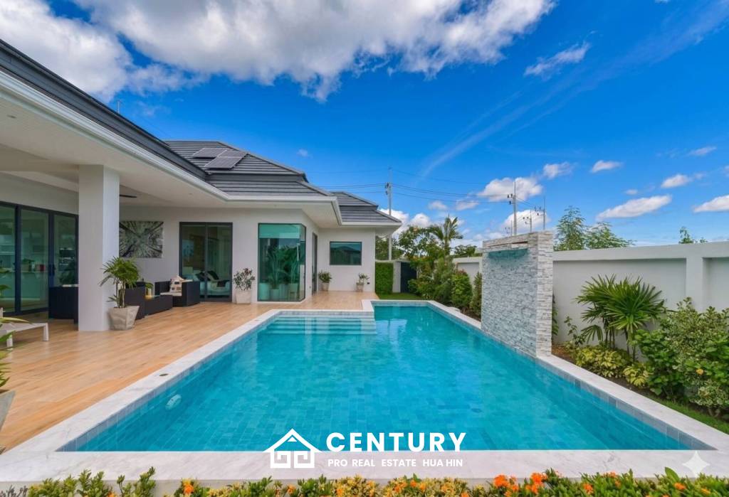 L'UX VILLA Private Pool Villas with 224 sqm modern pool villa in Wang Phong Pran Buri