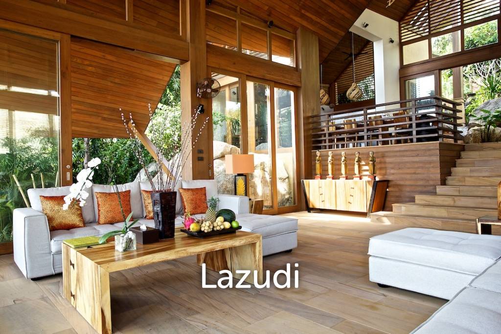 Daily Rent - Baan Hinta beachfront villa with infinity pool in Maret