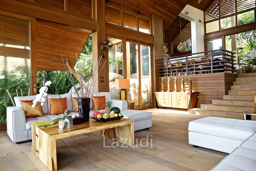 Daily Rent - Baan Hinta beachfront villa with infinity pool in Maret