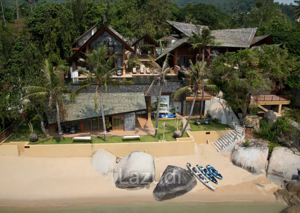 Daily Rent - Baan Hinta beachfront villa with infinity pool in Maret