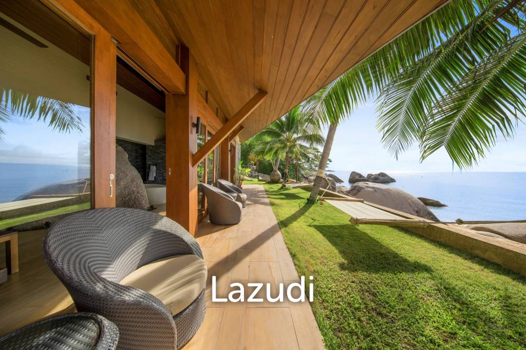 Daily Rent - Baan Hinta beachfront villa with infinity pool in Maret