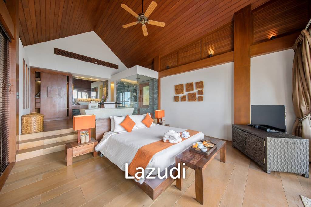 Daily Rent - Baan Hinta beachfront villa with infinity pool in Maret