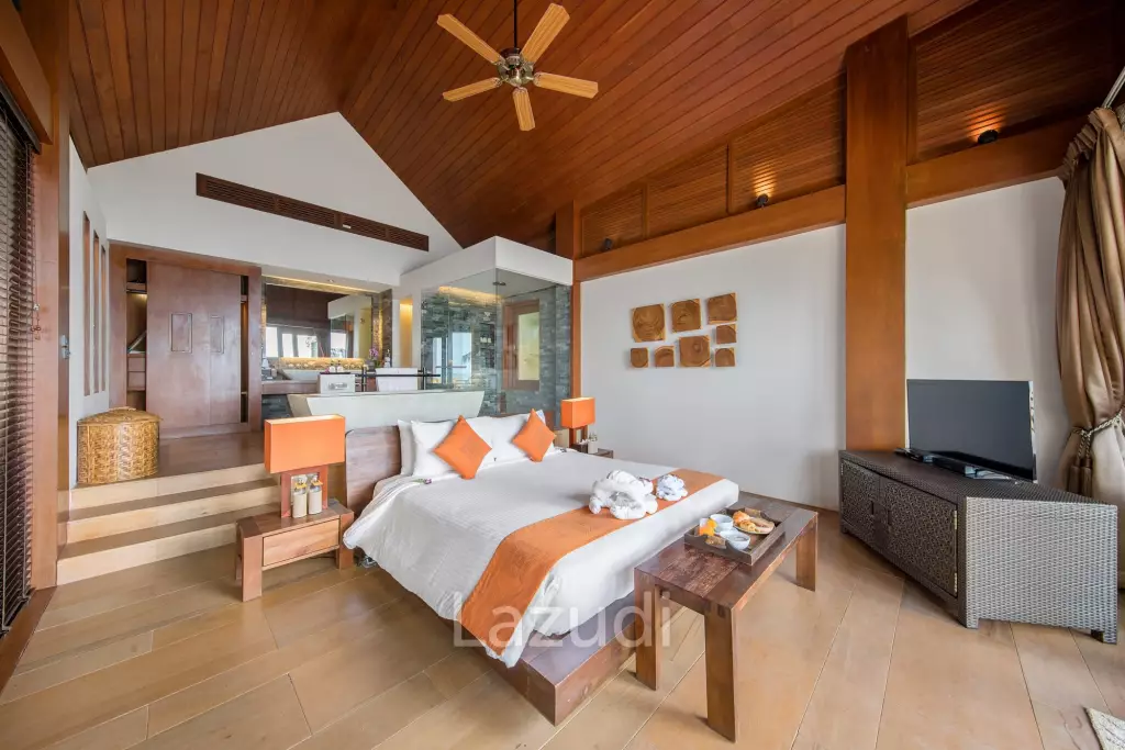 Daily Rent - Baan Hinta beachfront villa with infinity pool in Maret