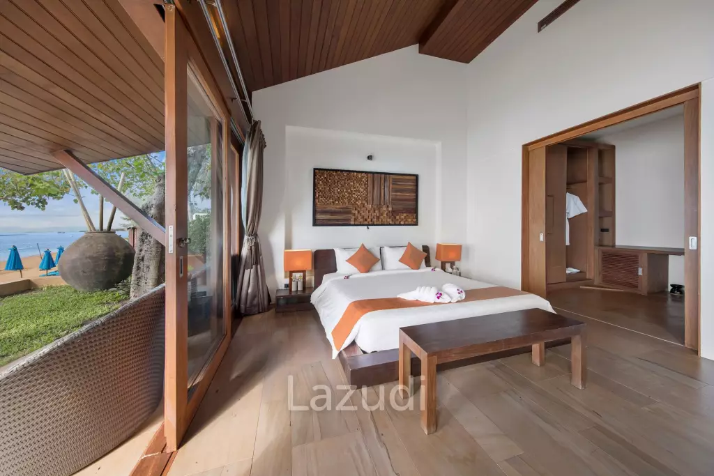 Daily Rent - Baan Hinta beachfront villa with infinity pool in Maret