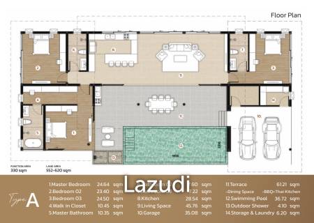 330 sqm modern villa in Na Raya Hills Hua Hin