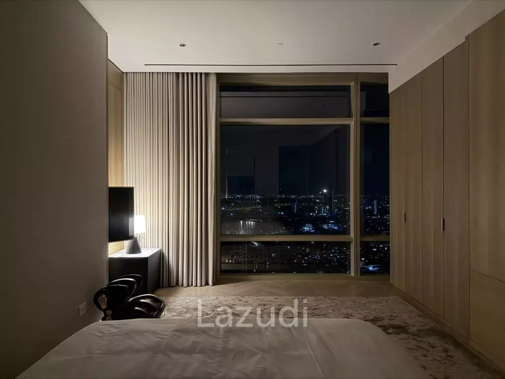 124 sqm 2 Bed Four Seasons Condo on 48th Floor in Sathorn Bangkok