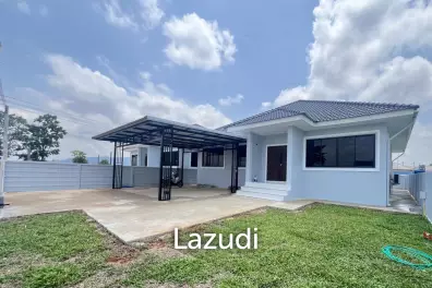 บ้านสร้างใหม่ทรงโมเดิร์นชั้นเดียว 3 ห้องนอนใกล้เมืองเชียงราย