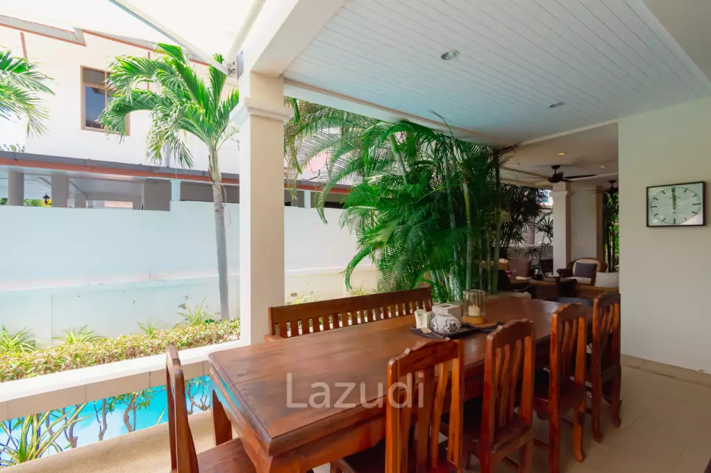 BAAN THAI BEACH VILLAGE :  2 Storey 4 Bed Pool / 3 bed + home office villa near the beach
