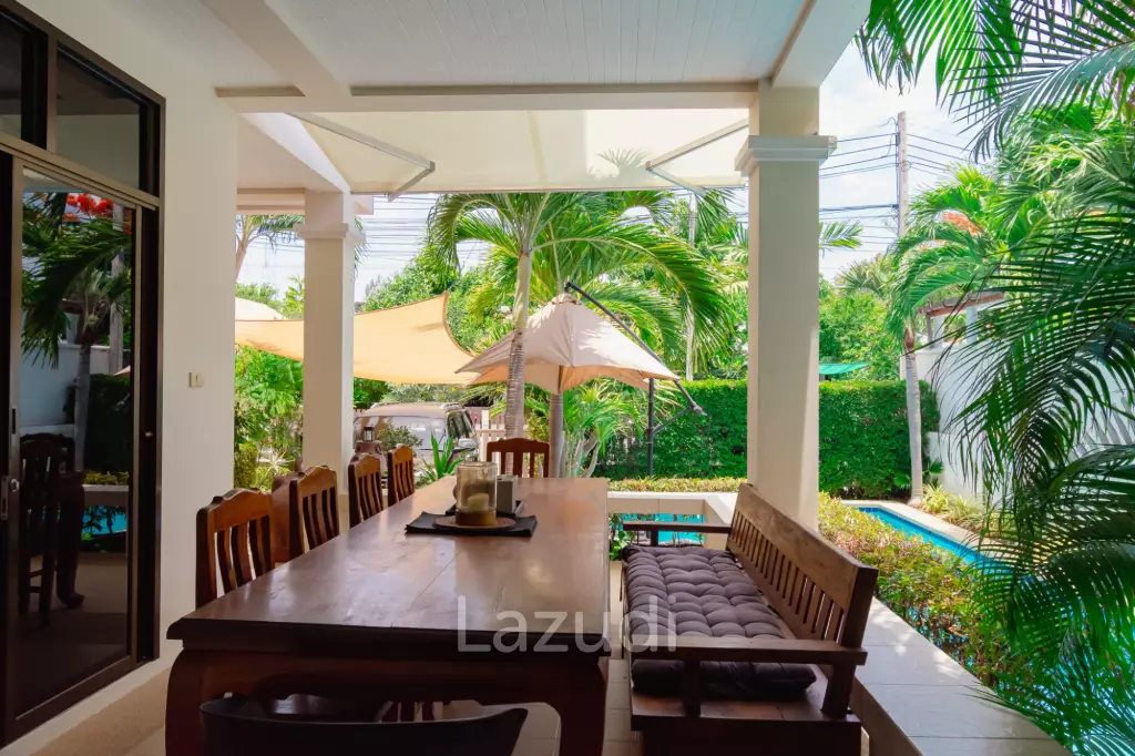 BAAN THAI BEACH VILLAGE :  2 Storey 4 Bed Pool / 3 bed + home office villa near the beach