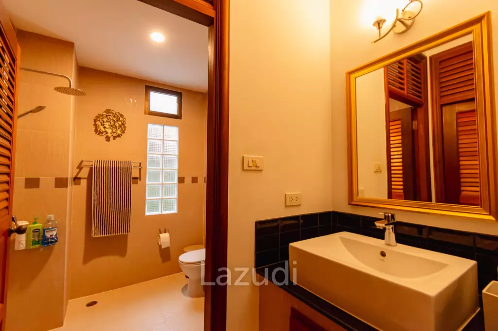 BAAN THAI BEACH VILLAGE :  2 Storey 4 Bed Pool / 3 bed + home office villa near the beach