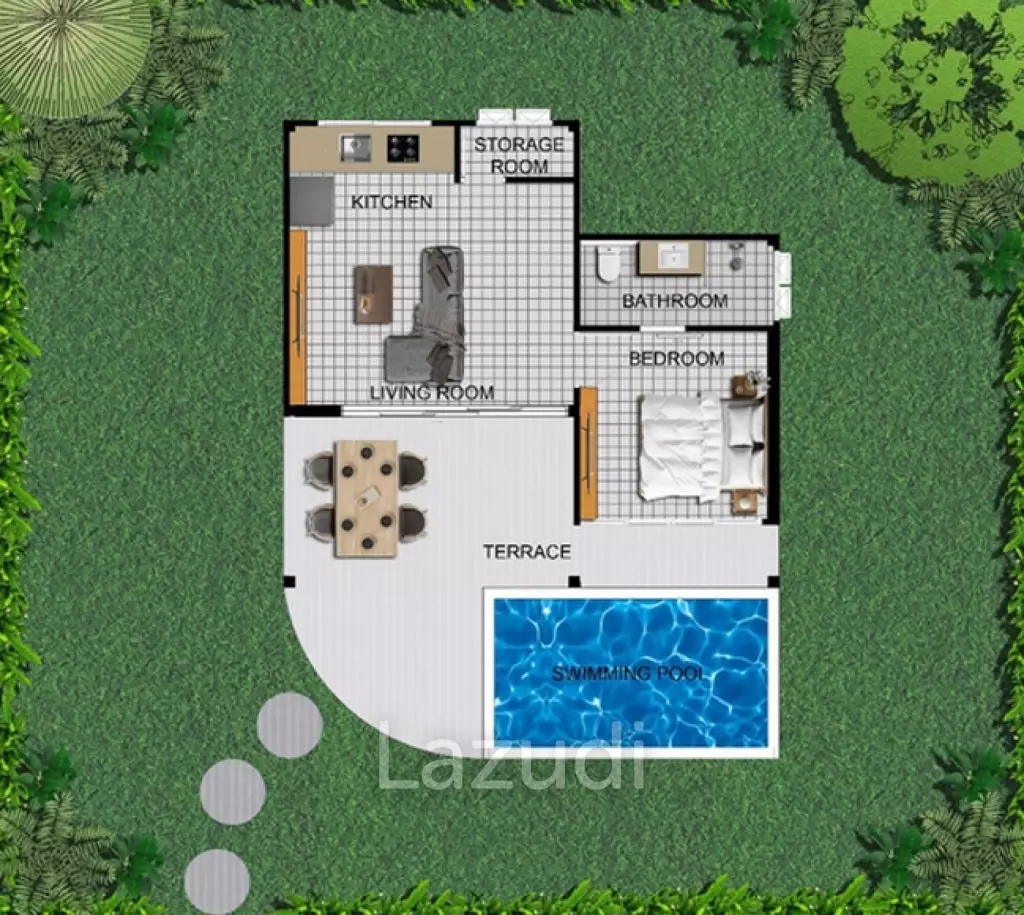 1-Bedroom Villa Balinese Stlye