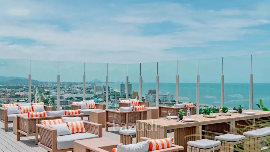 59 sqm sea view 2 bedroom condo on 16th floor at VEHHA Hua Hin