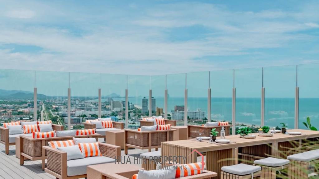 59 sqm sea view 2 bedroom condo on 16th floor at VEHHA Hua Hin
