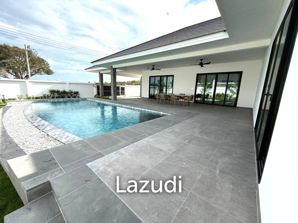 210 sqm modern 3 bedroom pool villa with garden in prime residential location