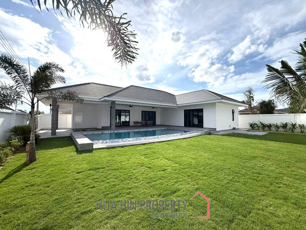 210 sqm modern 3 bedroom pool villa with garden in prime residential location
