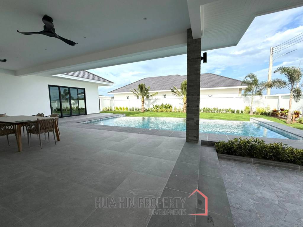 210 sqm modern 3 bedroom pool villa with garden in prime residential location