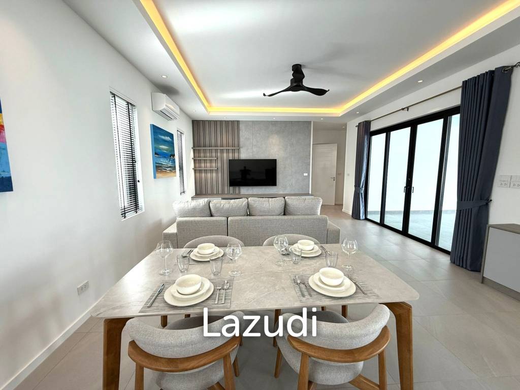210 sqm modern 3 bedroom pool villa with garden in prime residential location
