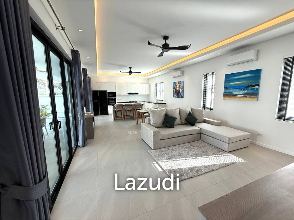210 sqm modern 3 bedroom pool villa with garden in prime residential location