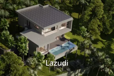 Contemporary 4-Bed Sea & Mountain View Villa - North Srithanu, Ko Pha-ngan