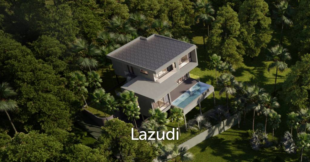 Contemporary 4-Bed Sea & Mountain View Villa - North Srithanu, Ko Pha-ngan