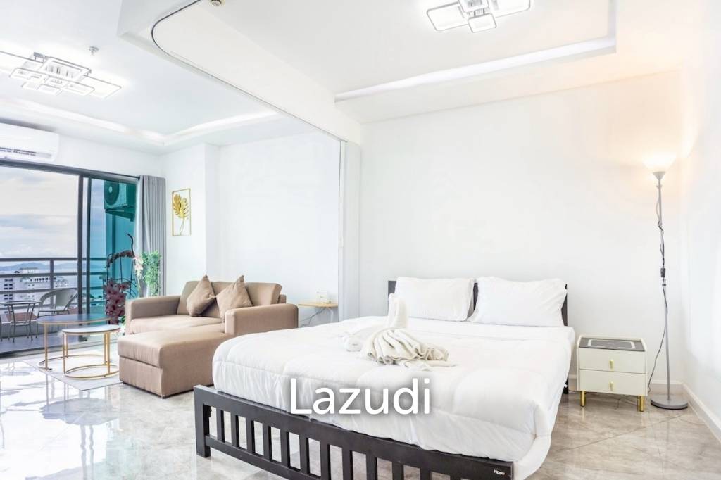 ห้องสตูดิโอสุดหรูชั้น 19 ที่วิวทะเล 5 จอมเทียน