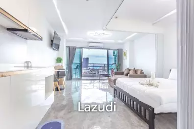 ห้องสตูดิโอสุดหรูชั้น 19 ที่วิวทะเล 5 จอมเทียน