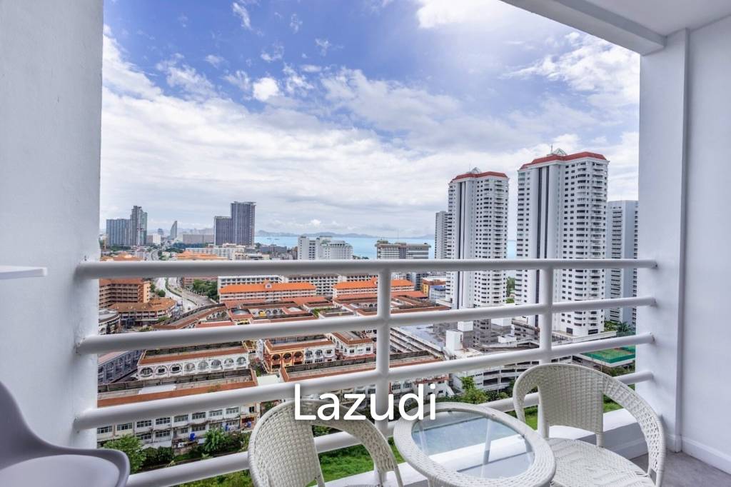 ห้องสตูดิโอสุดหรูชั้น 19 ที่วิวทะเล 5 จอมเทียน