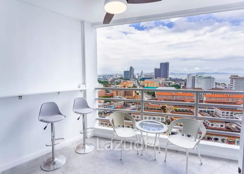 ห้องสตูดิโอสุดหรูชั้น 19 ที่วิวทะเล 5 จอมเทียน