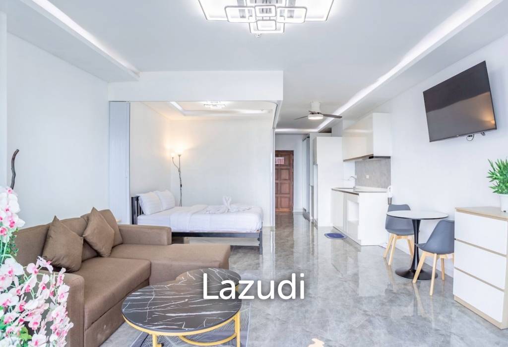 ห้องสตูดิโอสุดหรูชั้น 19 ที่วิวทะเล 5 จอมเทียน
